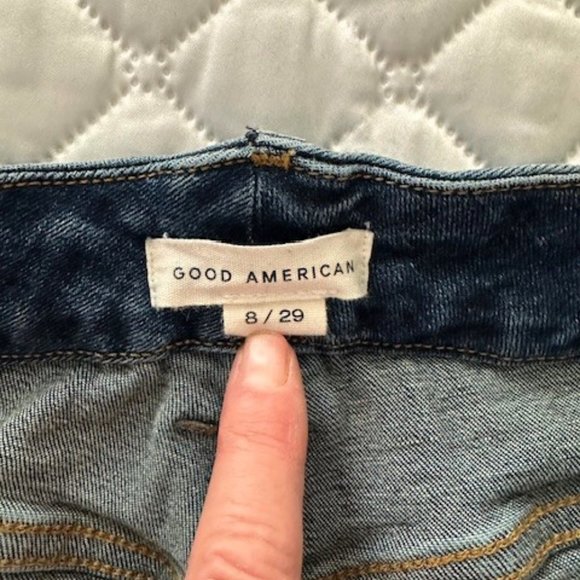 Good American - Good Legs Deep V High Rise Skinny Stretch Jean - Picture 6 of 7